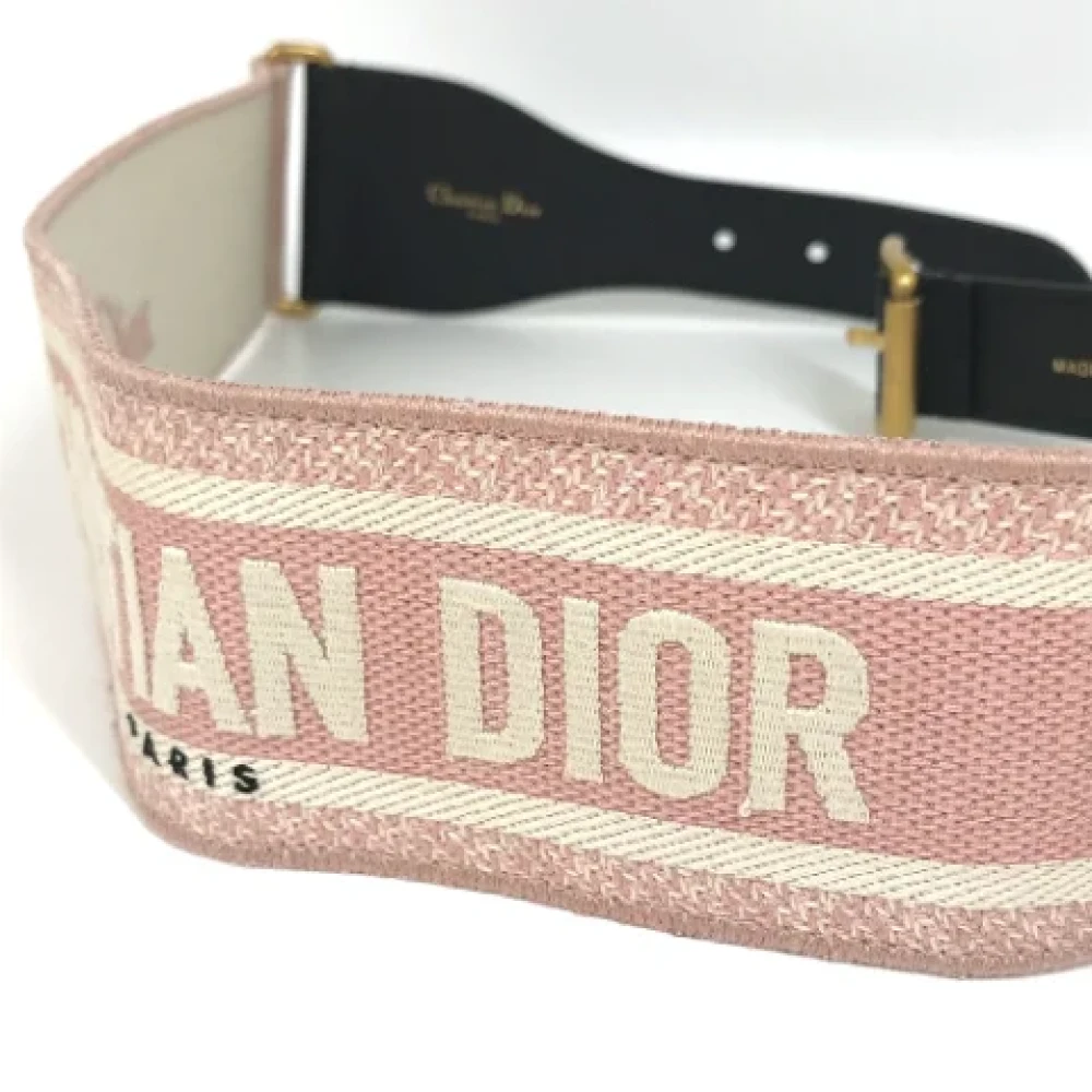 Dior Vintage Pre-owned Fabric belts Pink Dames