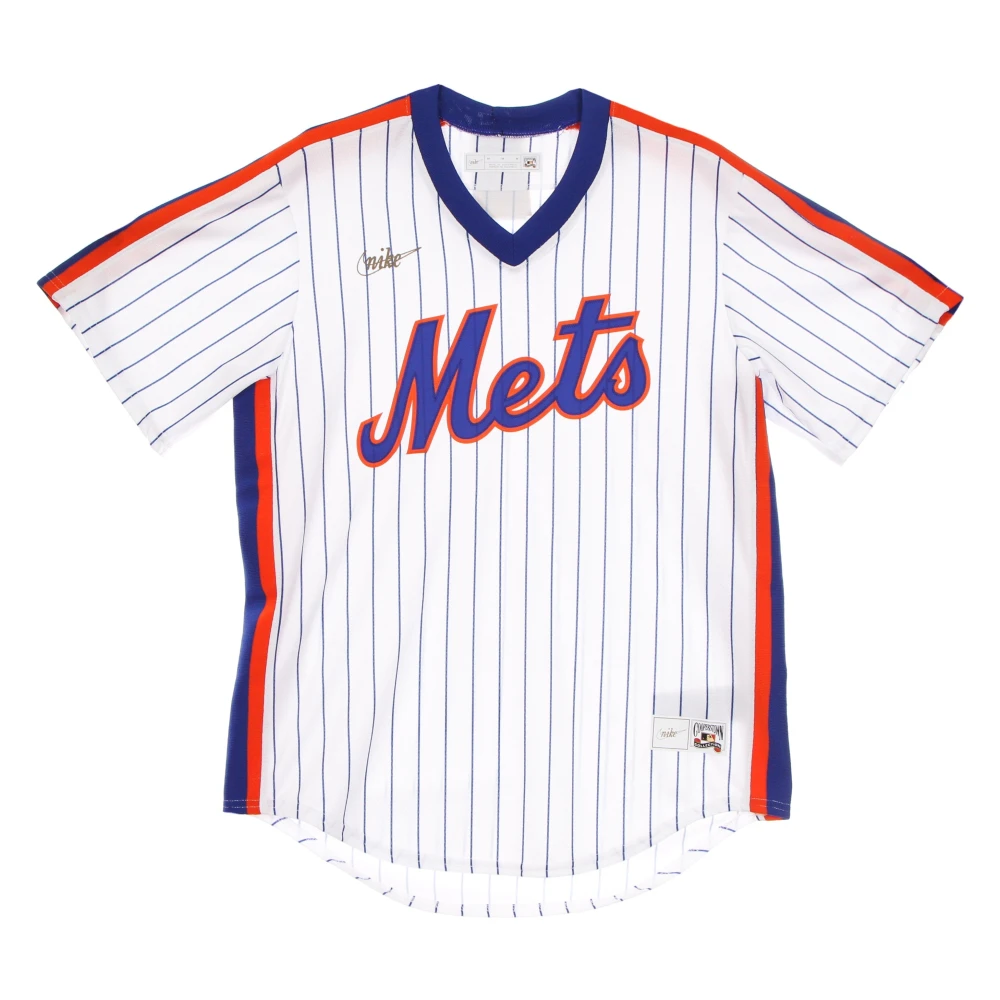 Nike MLB Cooperstown Baseball Jack Wit Royal White Heren
