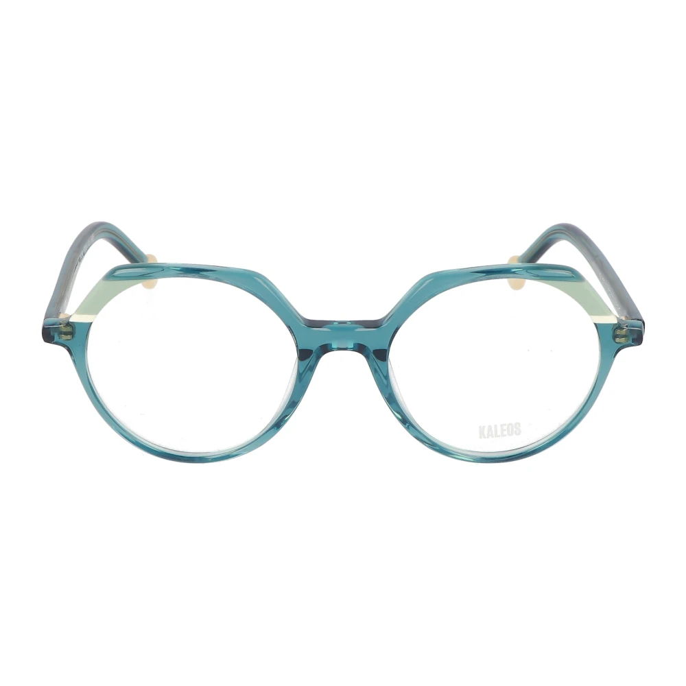 Kaleos Ronde acetaatbrillen Burke model Green Unisex