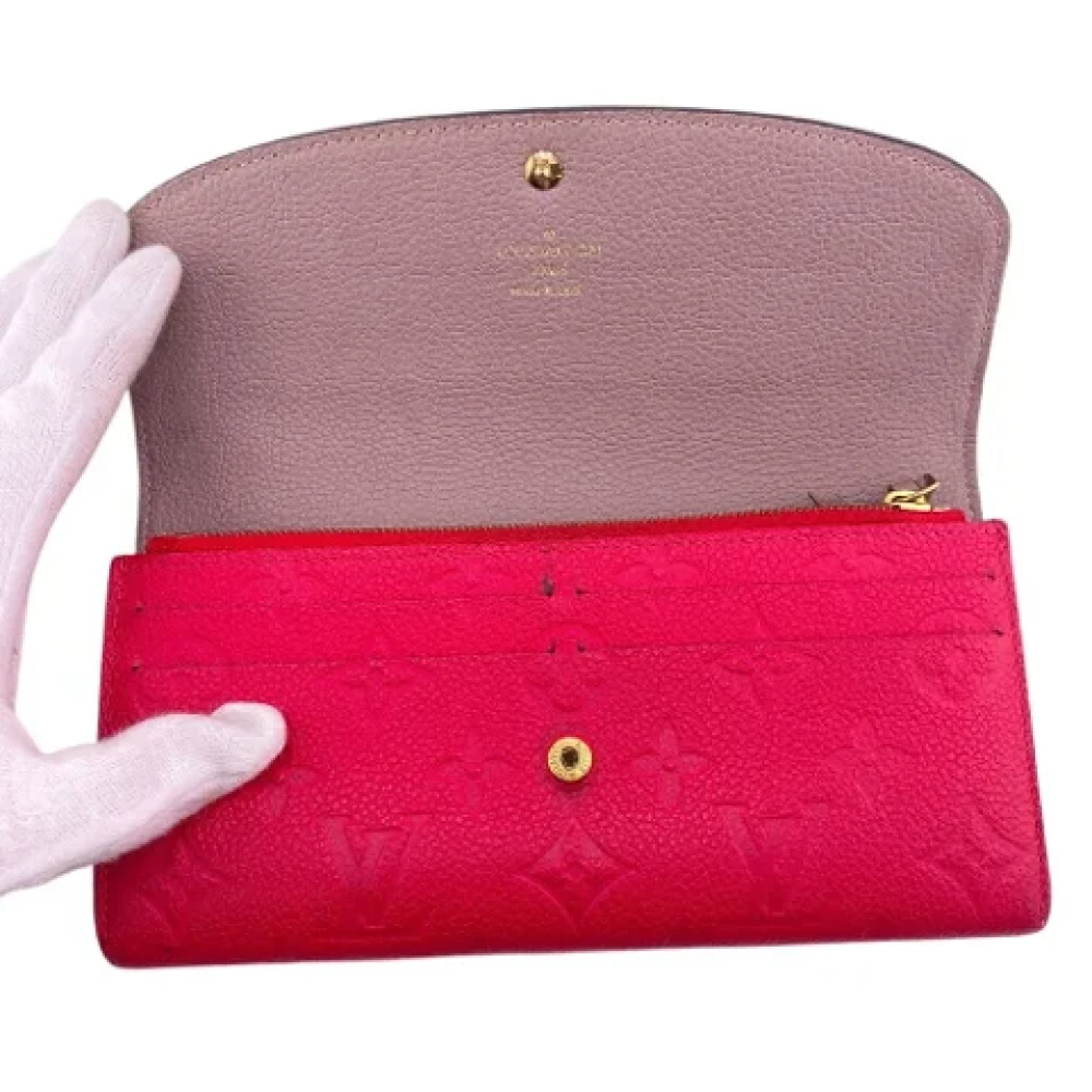 Louis Vuitton Vintage Pre-owned Leather wallets Pink Dames