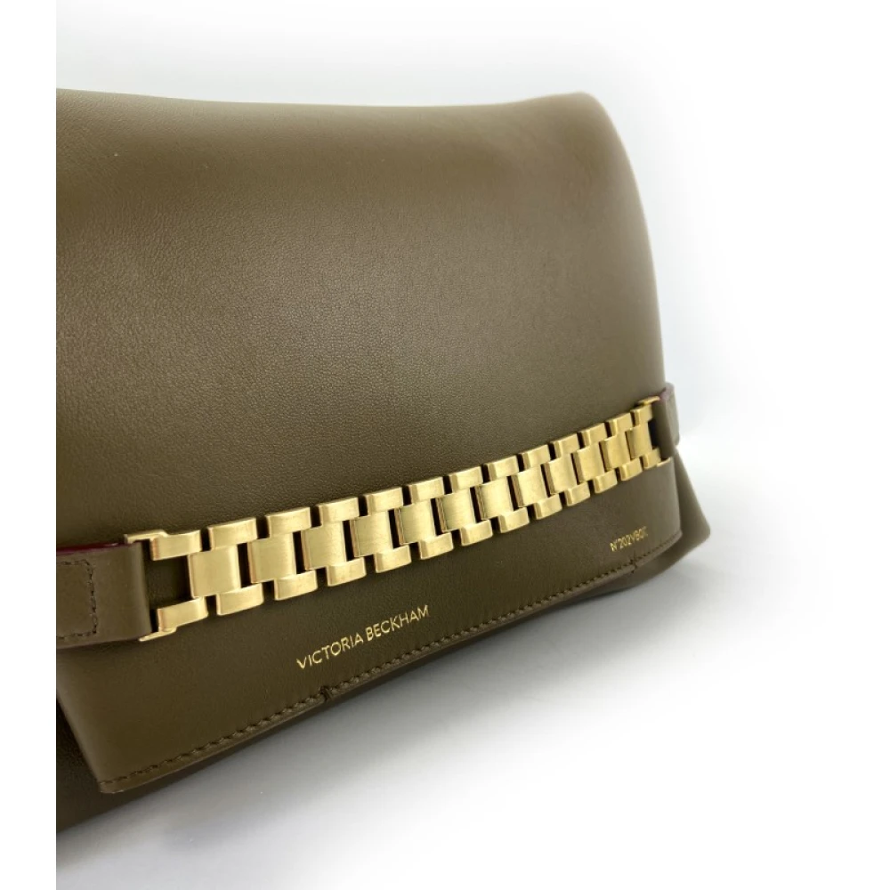 Victoria Beckham Khaki Schoudertas Green Dames