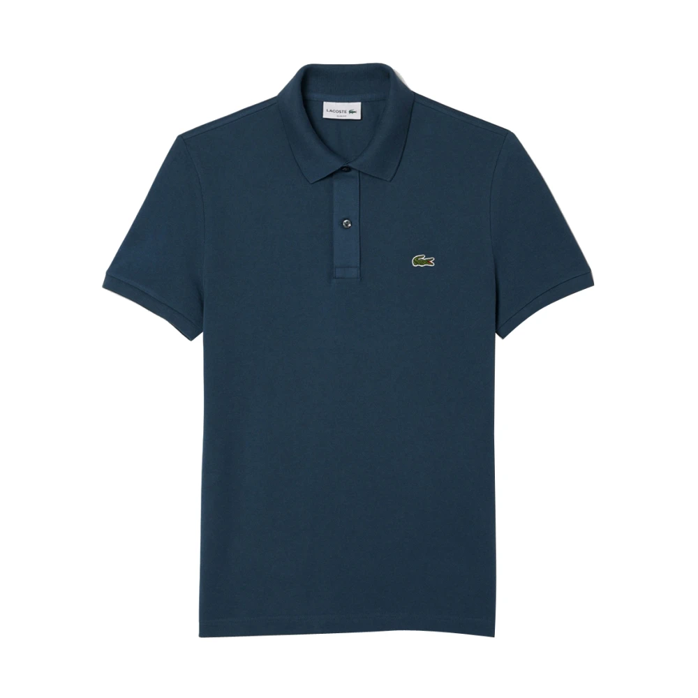 Lacoste Herr Blå Toppar 2XL, Polo Skjorta Slim Fit