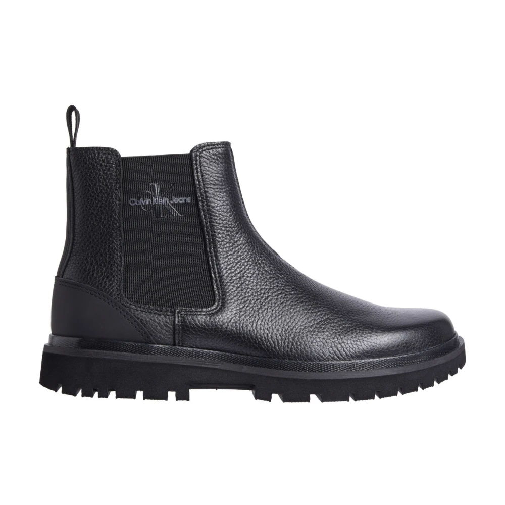 Calvin Klein Jeans Men's Black Chelsea Boots, 7 Uk, Chelsea Ankle Boots For