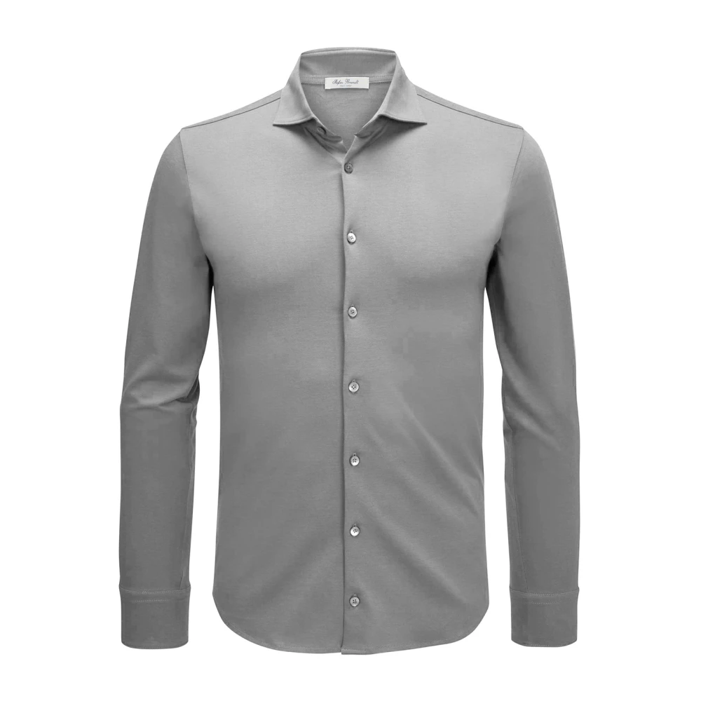 Stefan Brandt Katoenen shirt Otis Gray Heren