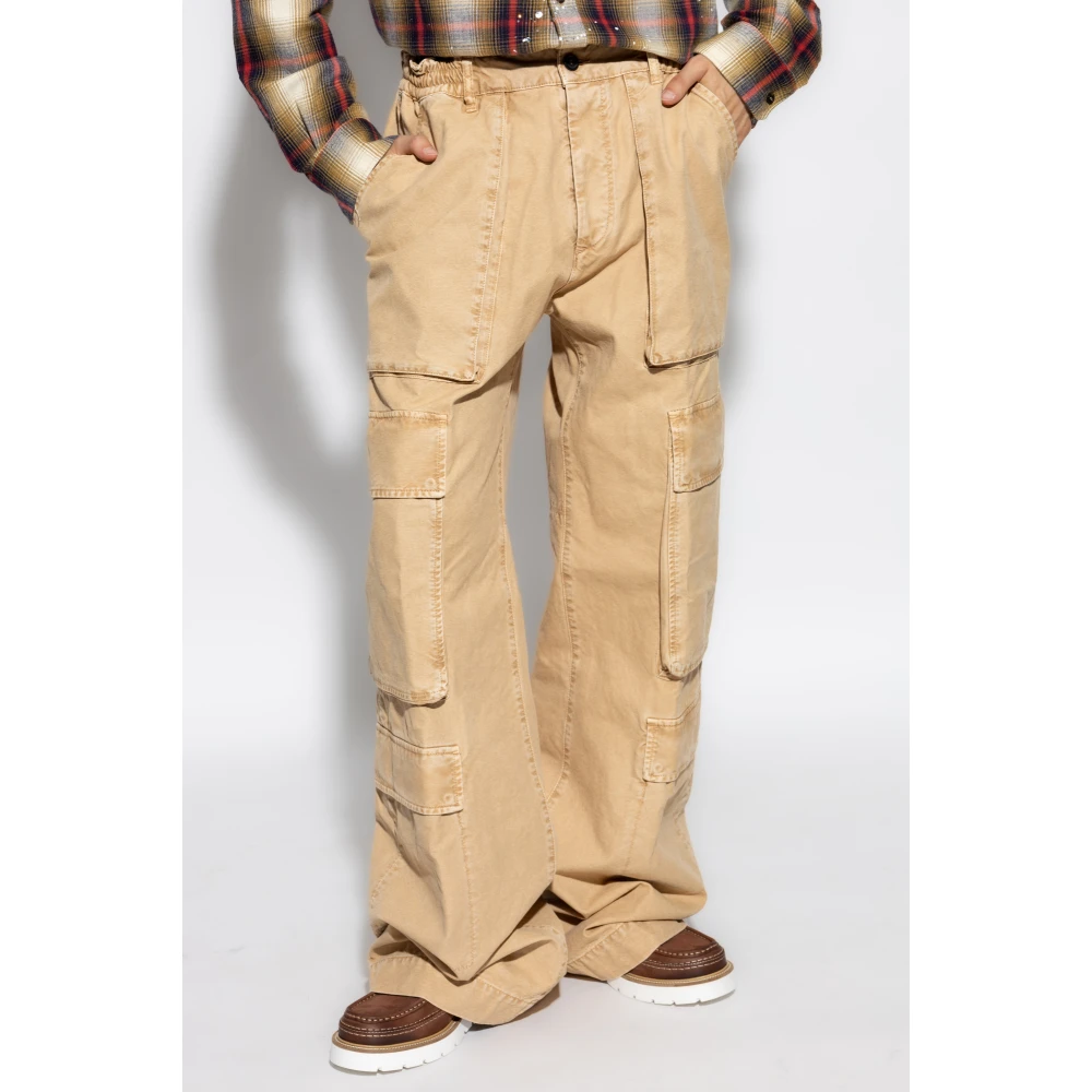 Dsquared2 Broek met logo Beige Heren