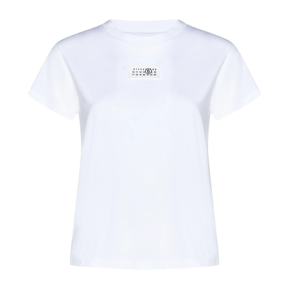 Mm6 Maison Margiela Donna Bianco Top, S, New,