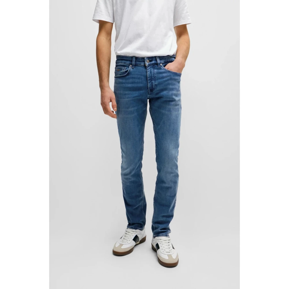 Hugo Boss Slim-fit Jeans met NorHeren Taille Blue Heren