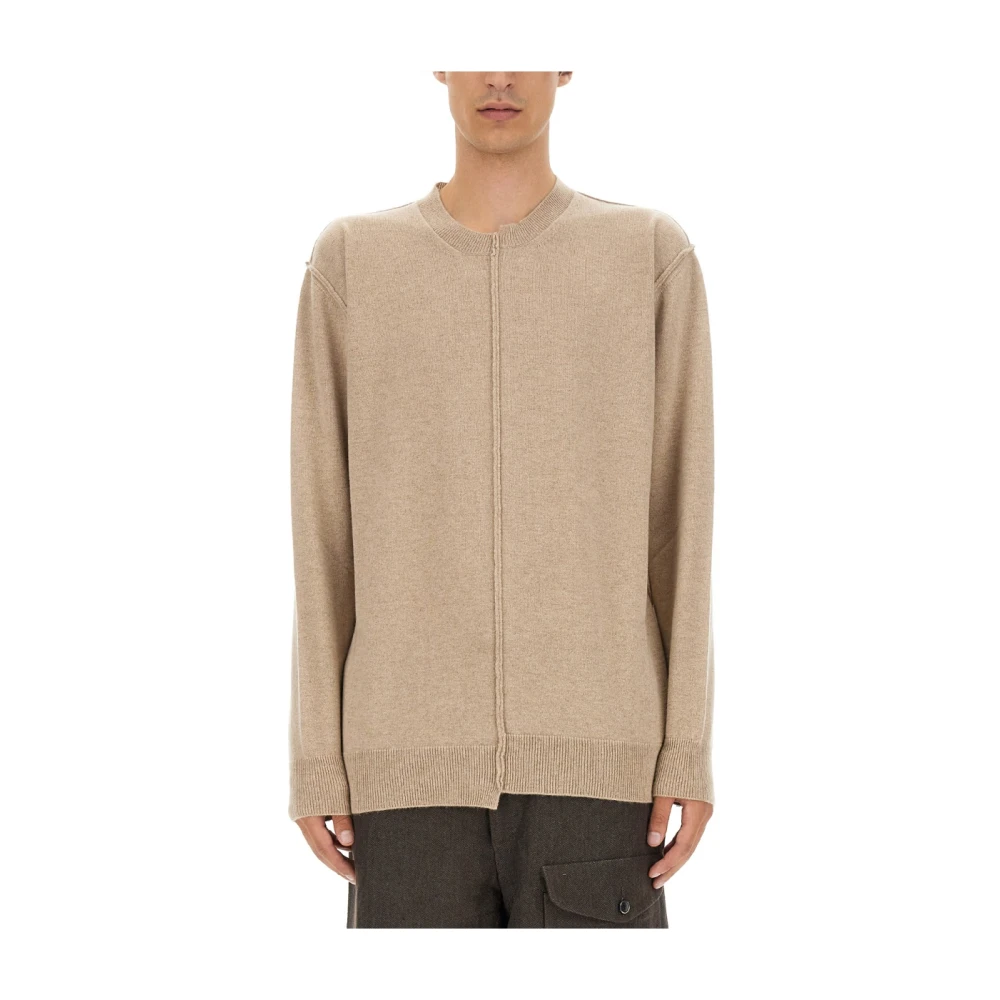 UMA Wang Luxe Cashmere Sweater Regular Fit Made in Italy Beige Heren