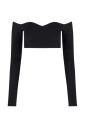 black-sweetheart-neckline-top