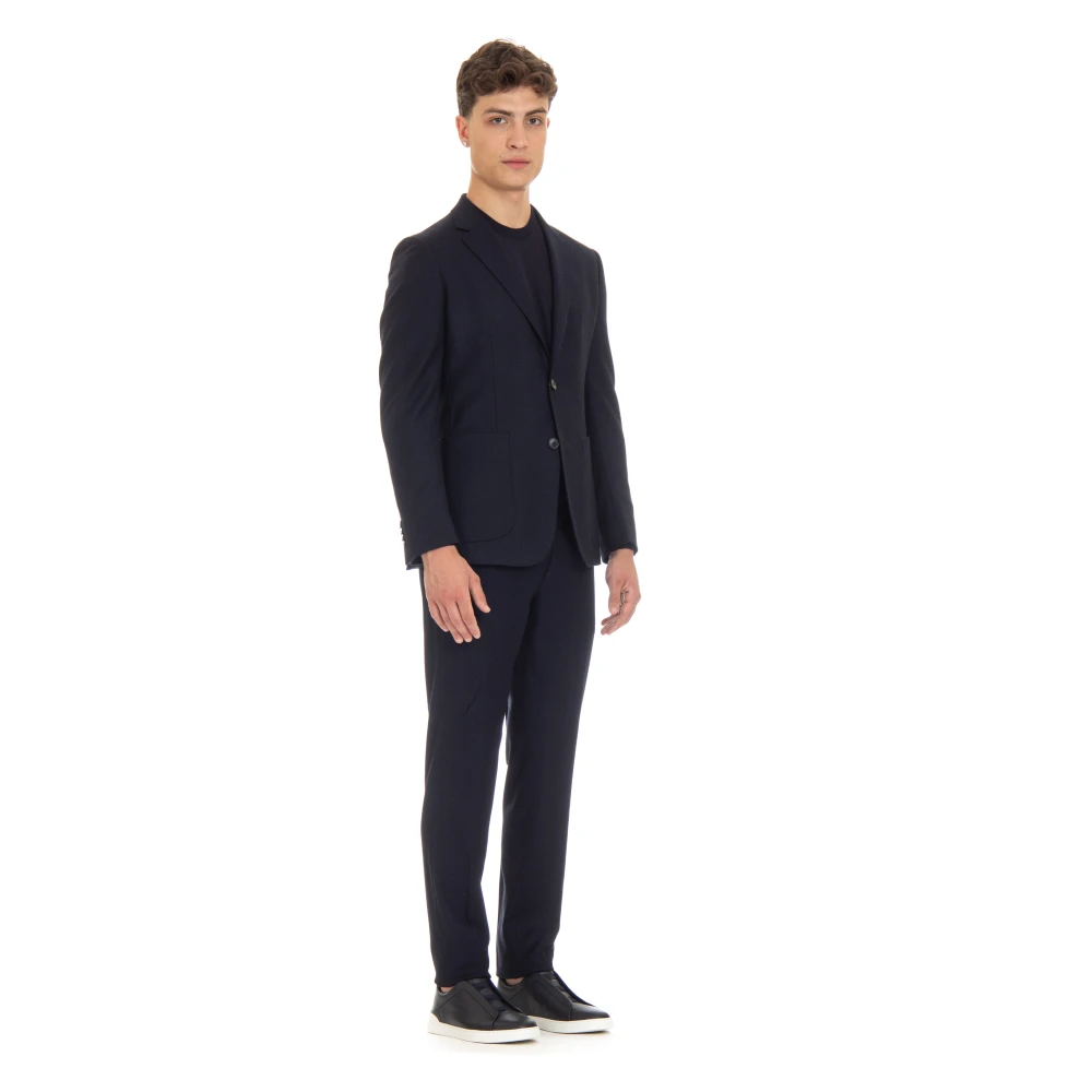 Ermenegildo Zegna Blauwe Merinowollen Jurk Blue Heren