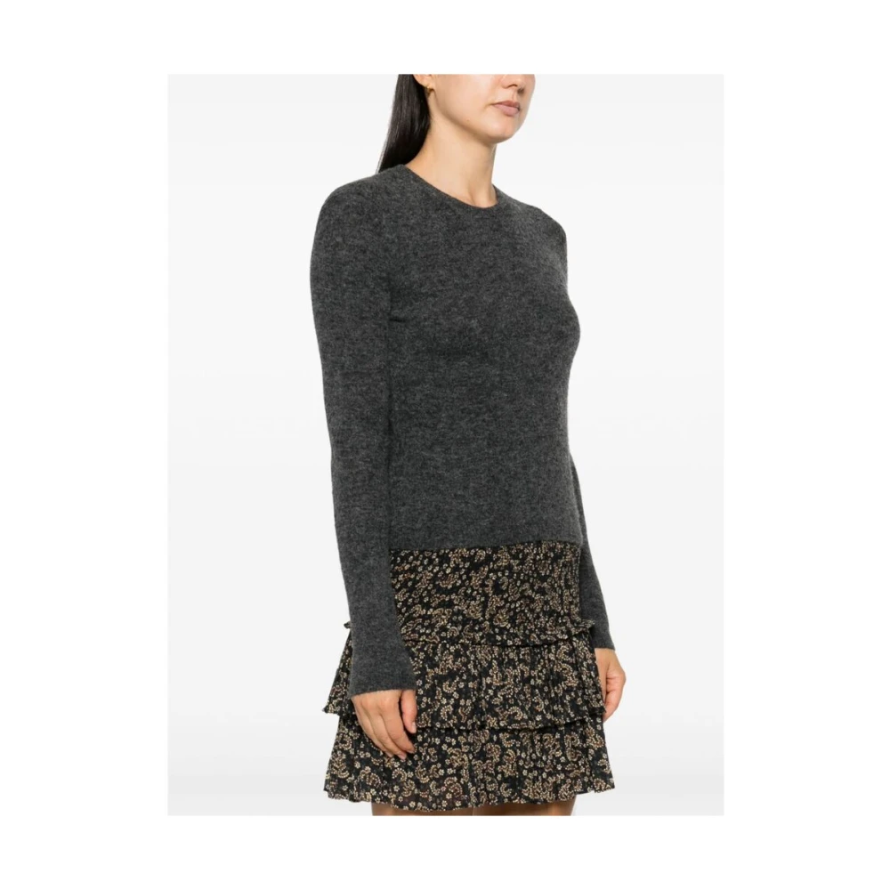 Isabel Marant Étoile Alpaca Wolmix Ronde Hals Sweater Gray Dames