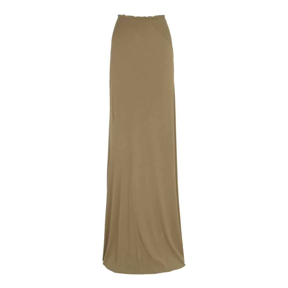 Cortana Asymmetrische Zijden Maxi Rok Green Dames