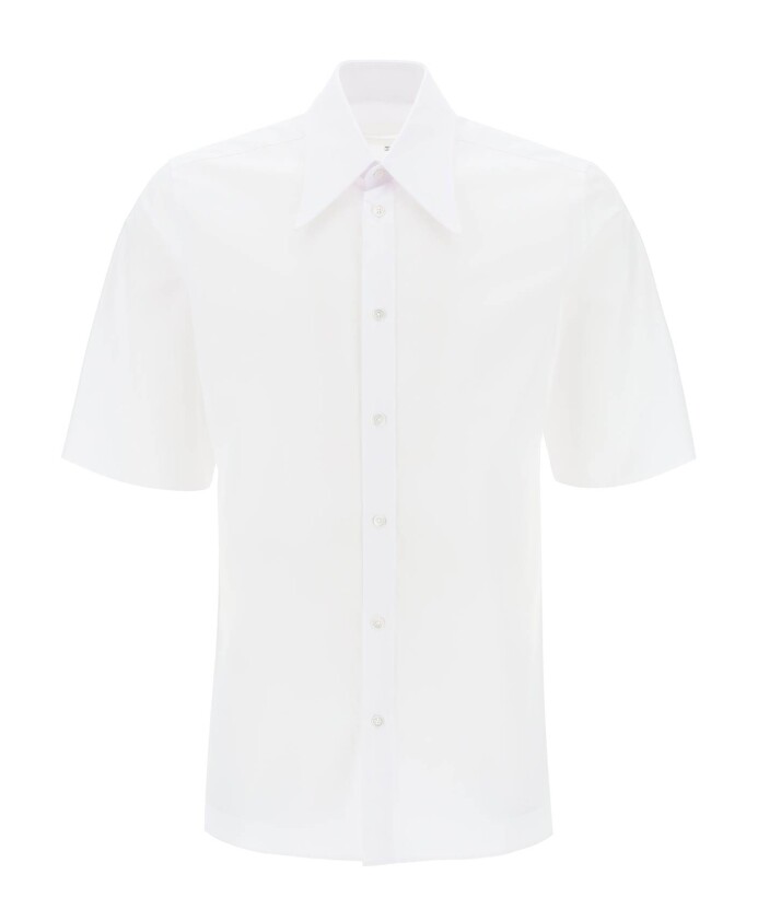 chemise-decontractee-en-popeline-de-coton-a-col-rigide