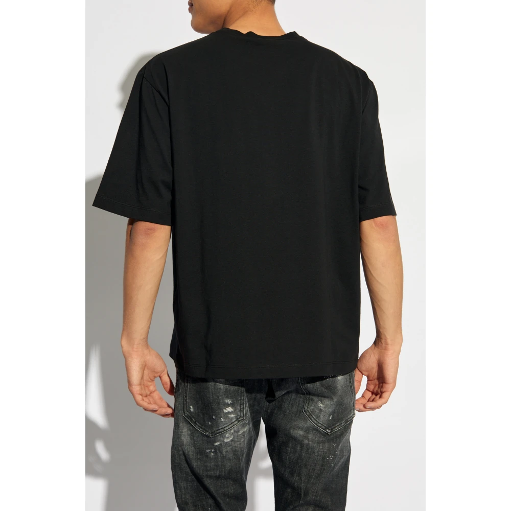 Dsquared2 T-shirt met logo Black Heren