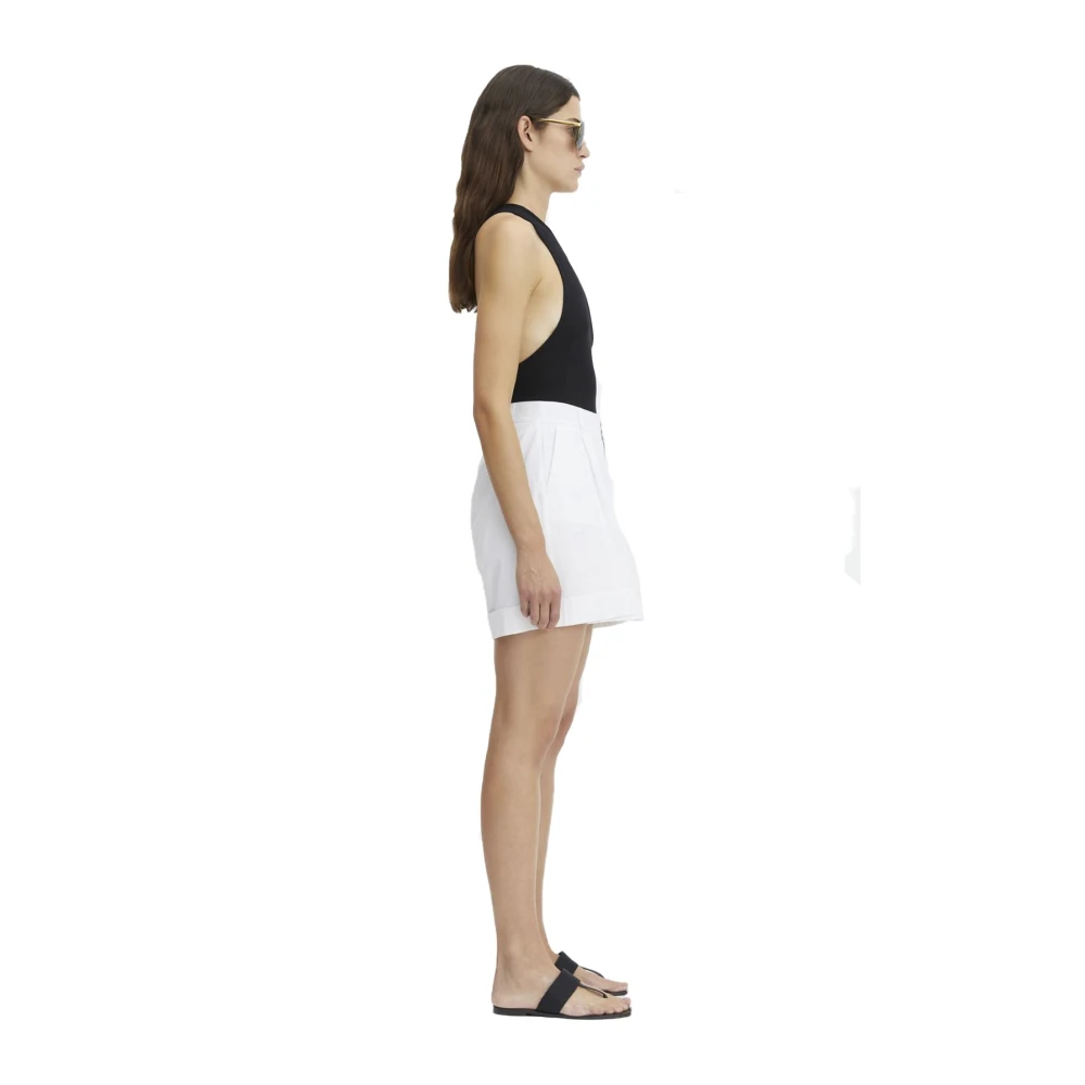 Rodebjer Asymmetrische Top met Wijde Uitsnede Achterkant Black Dames