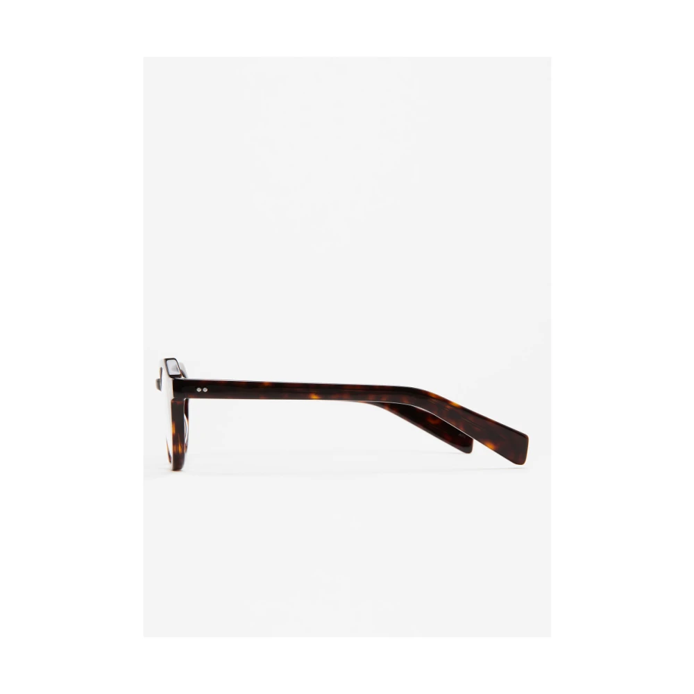 Kaleos Sferische acetaatbril in donker schildpadpatroon Brown Heren