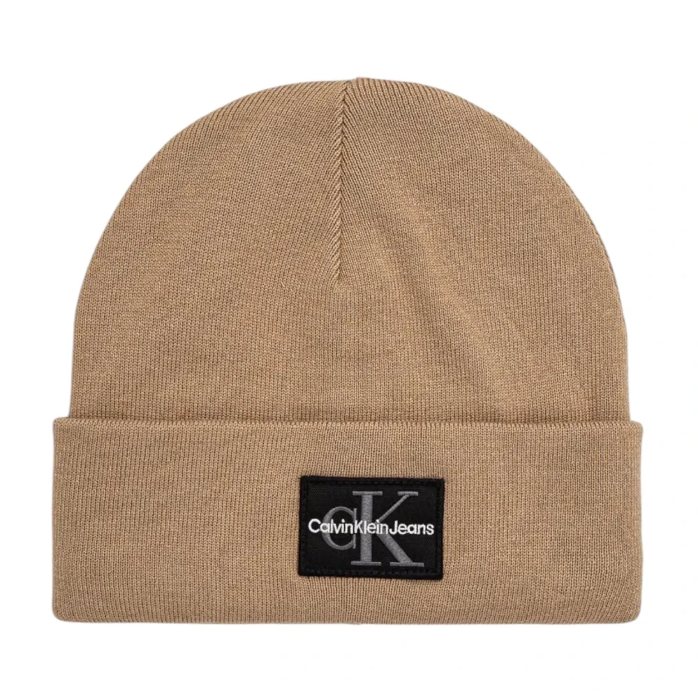 Calvin Klein Jeans Beige Acryl Katoen Baseballpet Beige Heren