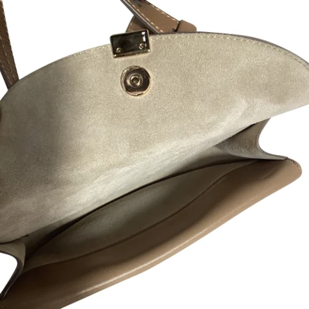 Chloé Pre-owned Leather crossbody-bags Brown Dames