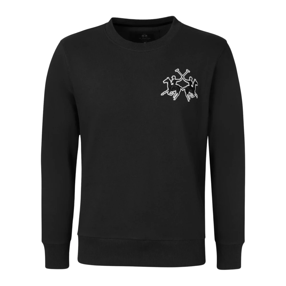 La Martina Men's Black Sweatshirts, M, Sweatshirt