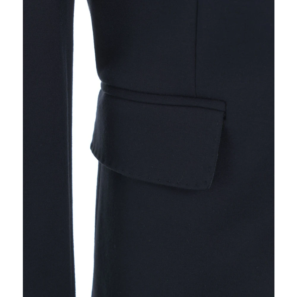 Gender Italiaanse Blazer met Piekrevers Blue Dames