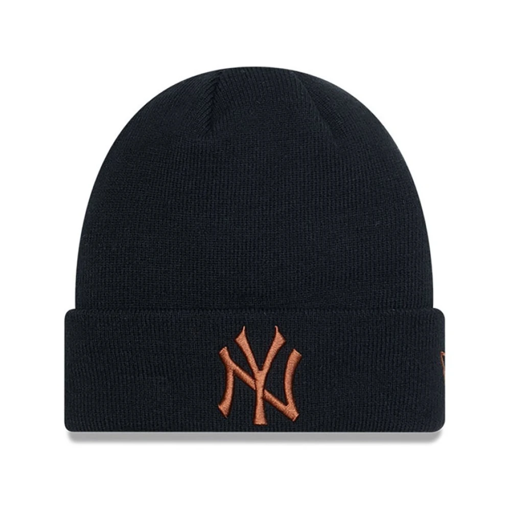 new era Zwarte Yankees League Manchet Beanie Black Unisex