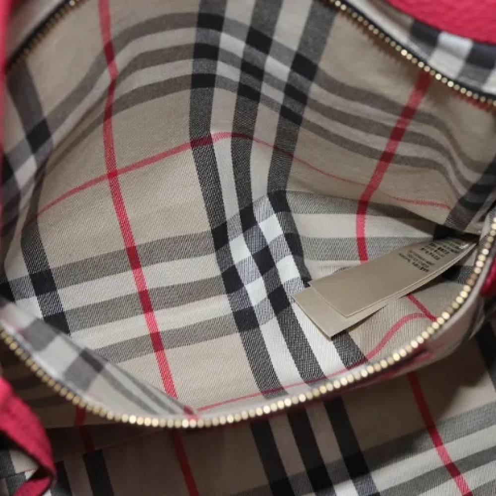 Burberry Vintage Pre-owned Leather handbags Pink Dames