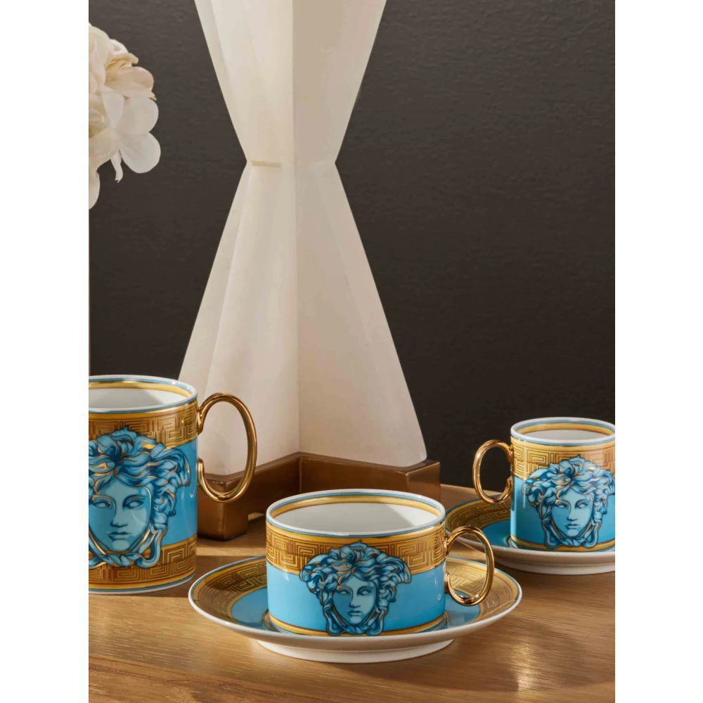 Versace Blauw glas met handvat Blue Unisex