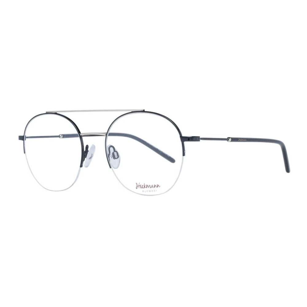 Ana Hickmann Zwarte Metalen Aviator Optische Frames Black Dames