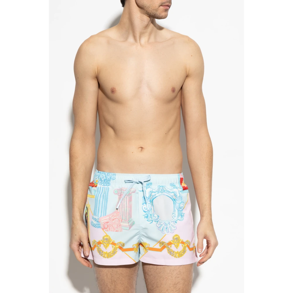 Versace Gestreepte zwemshorts Multicolor Heren