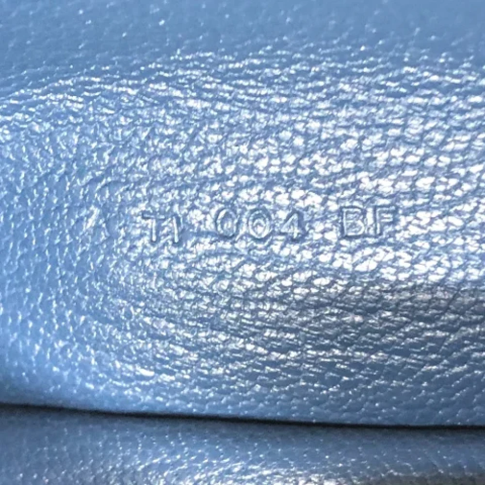 Hermès Vintage Pre-owned Leather wallets Blue Dames