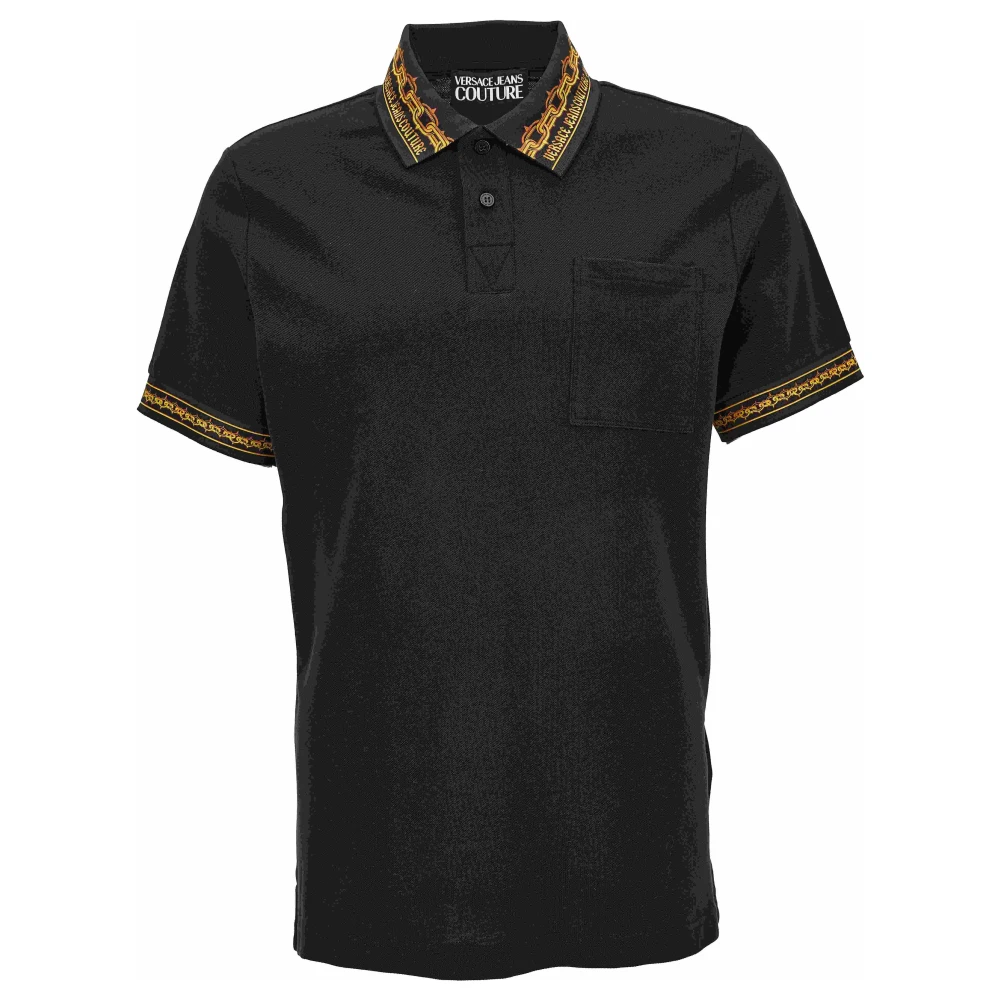 Versace Jeans Couture T-shirts en Polos Black Heren