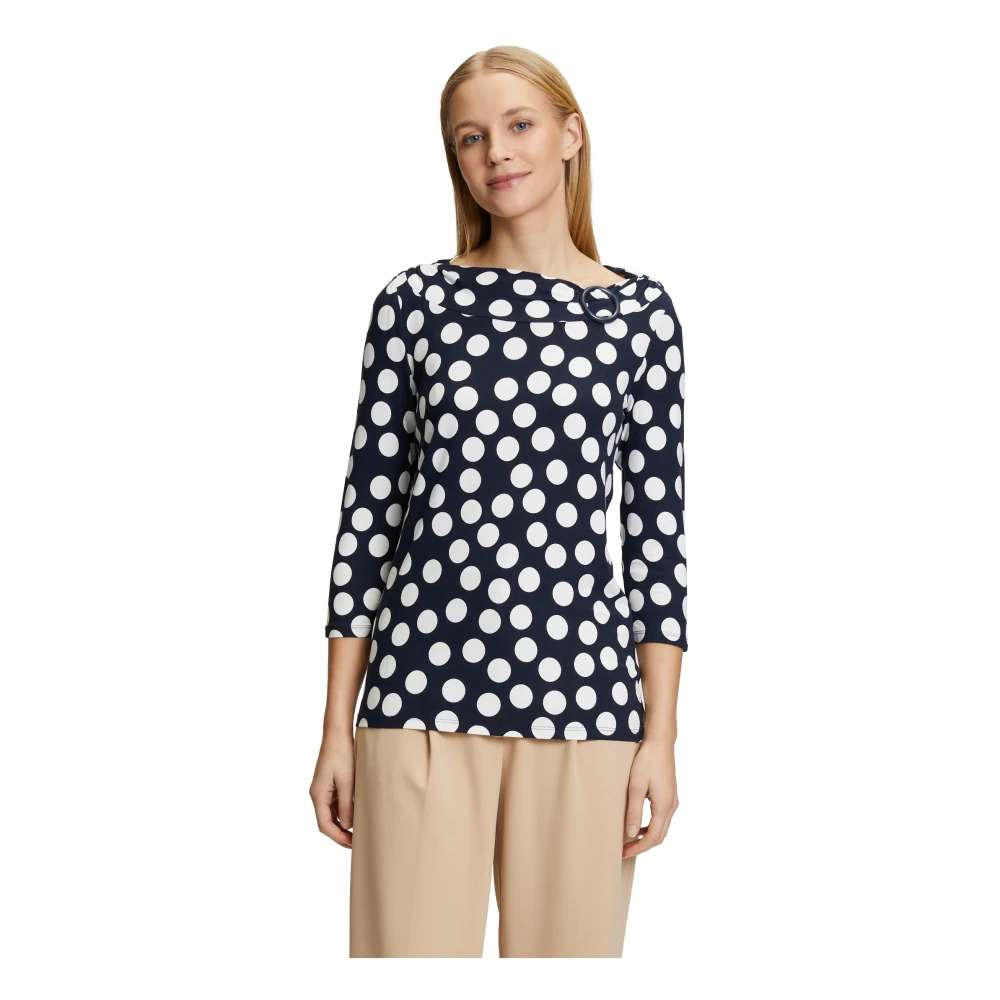 Betty Barclay Gestreept shirt met gespdetail Multicolor Dames