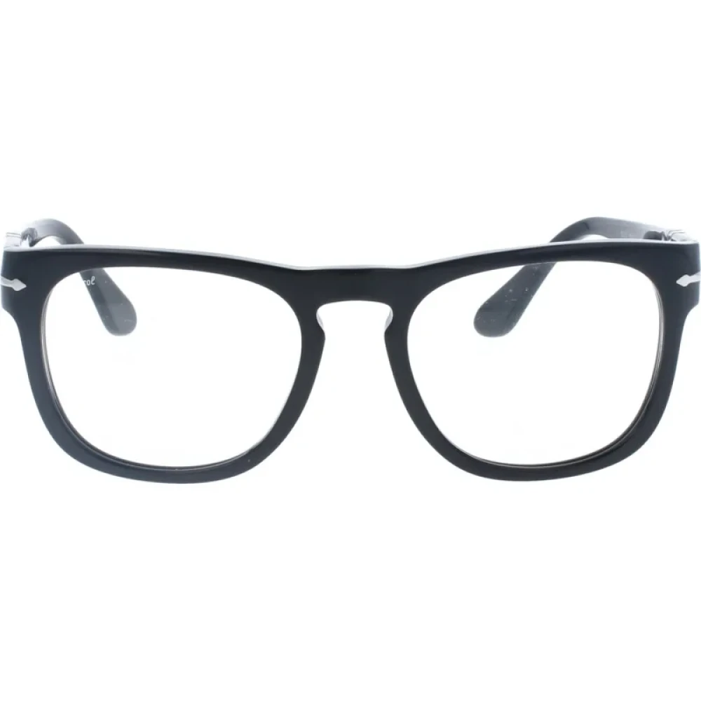 Persol Round Prescription Glasses PO 3344V Black Acetate 52mm - Image 4