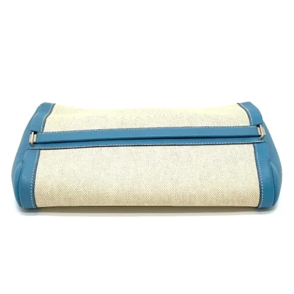 Hermès Vintage Pre-owned Fabric clutches Blue Dames