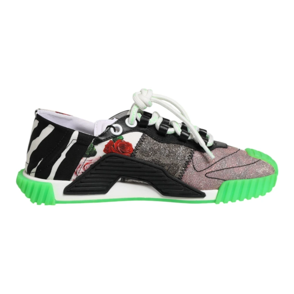 Dolce & Gabbana Women's Multicolor Leopard Cherry Sneaker Shoes Ns1 Model - Sneakers - 4 Uk - Shoes