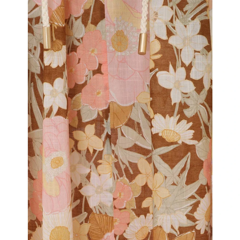 Zimmermann Pop Puff Sleeve Maxi Jurk Multicolor Dames