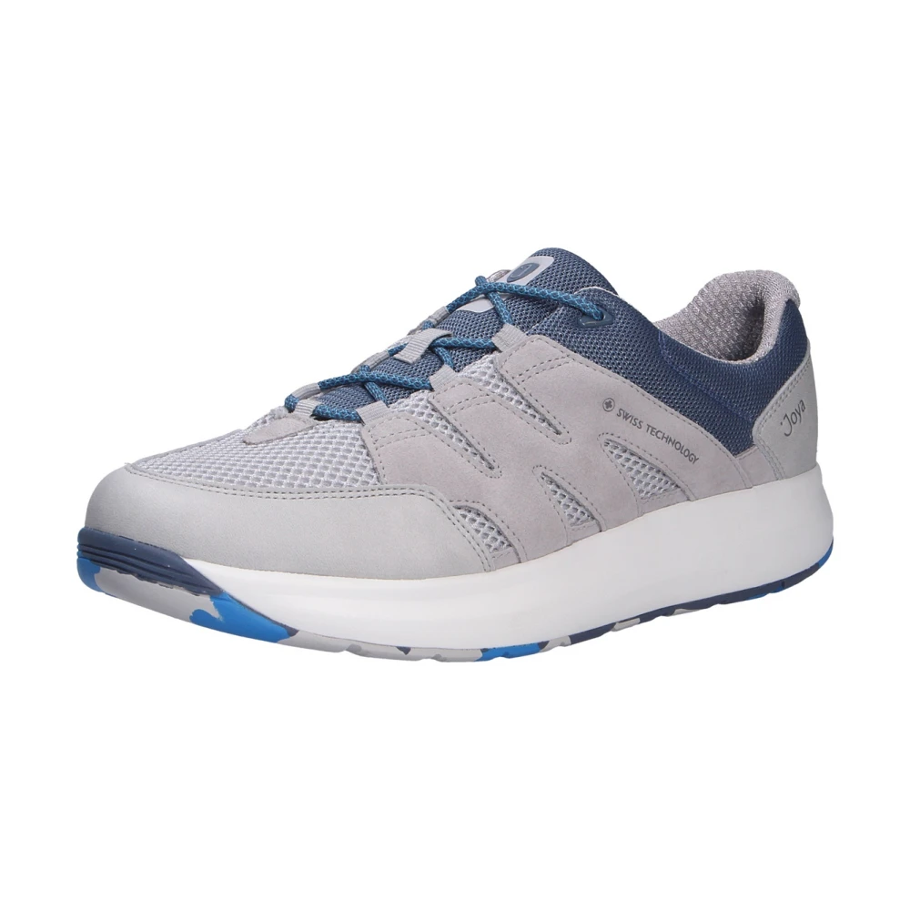 Joya Lichtgrijze Comfortabele Veterschoen Heren Schoenen Grijs