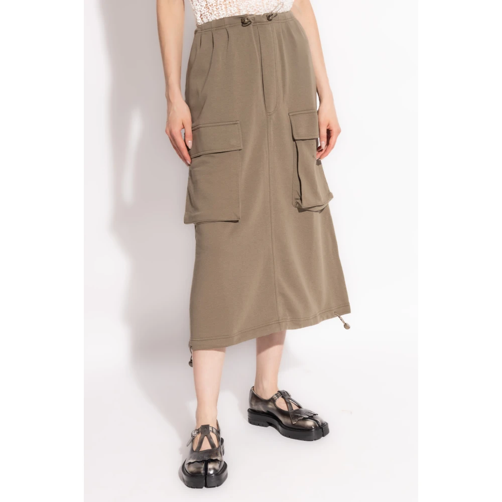MM6 Maison Margiela Rok met Zakken Beige Dames