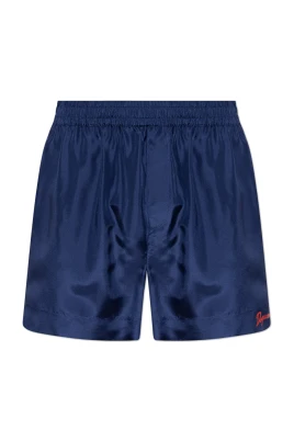 Silk Shorts With Logo