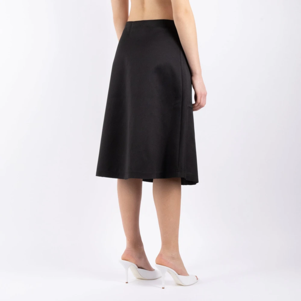 The Garment Zwart Polyester Katoen Rok Black Dames