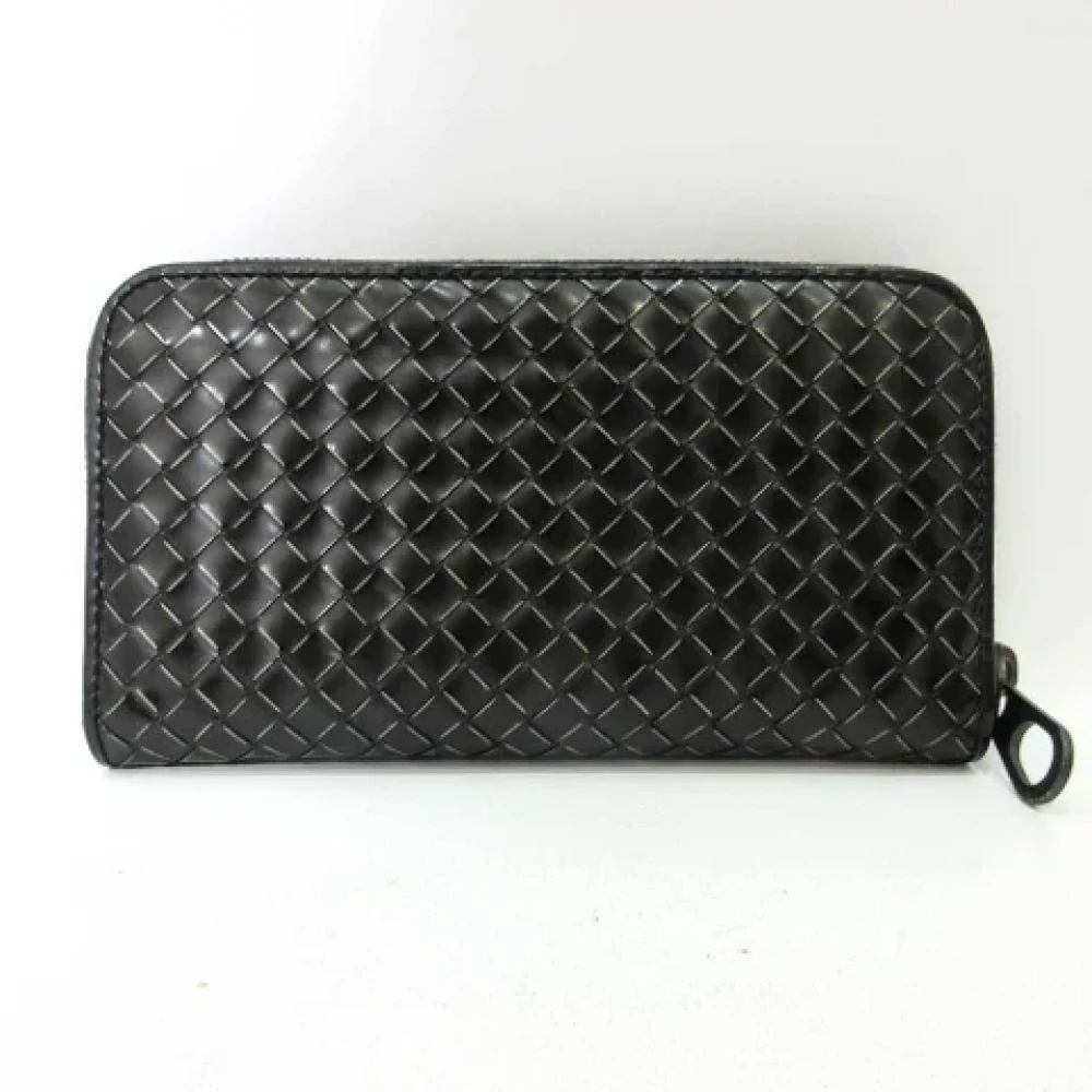 Bottega Veneta Vintage Pre-owned Leather wallets Black Heren