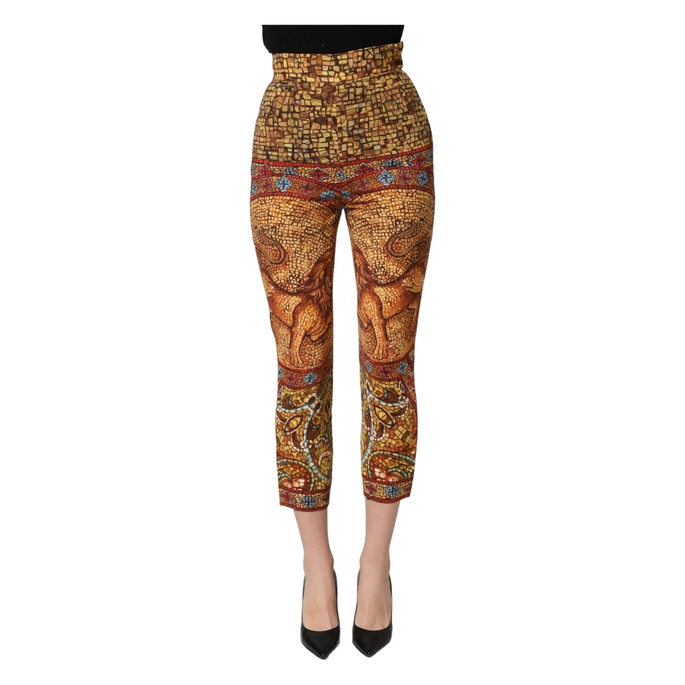Dolce & Gabbana Donna Multicolor - Cropped Pantaloni - Trousers - E - 2XS