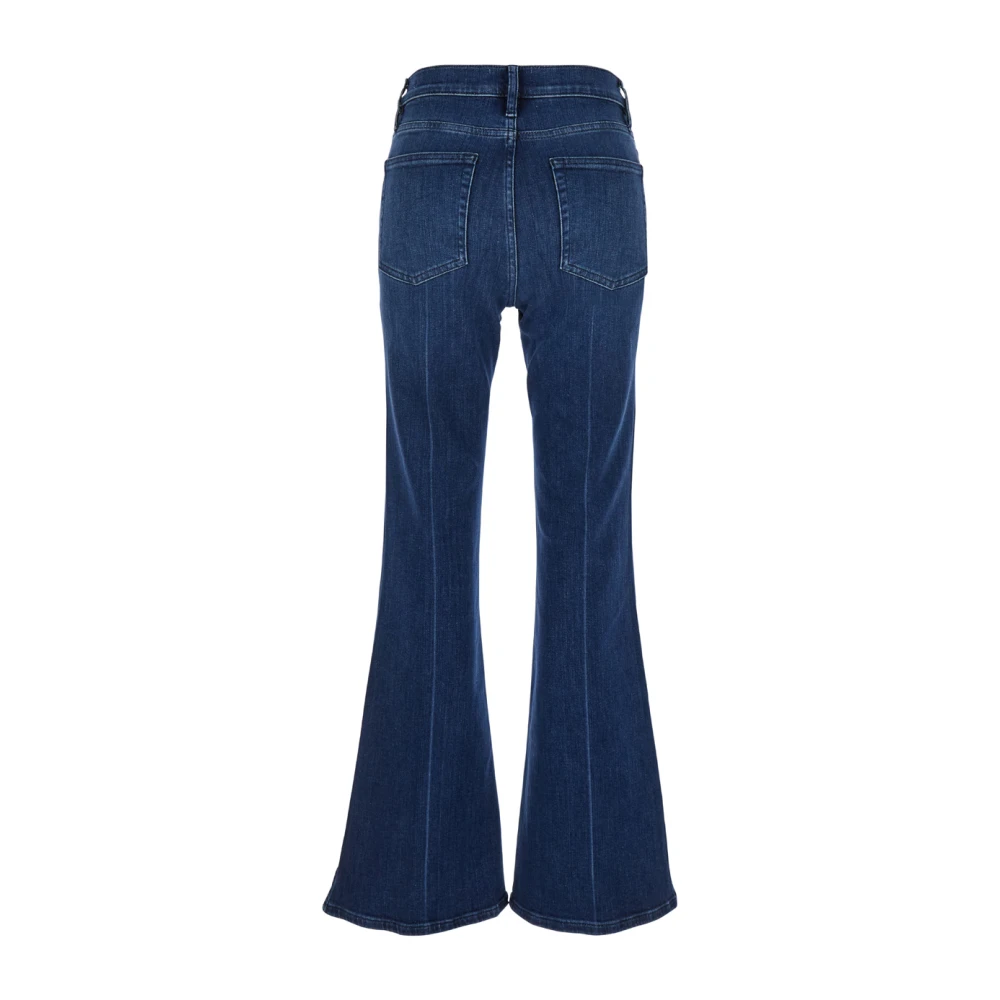 Frame Flared Leg Denim Jeans Blue Dames