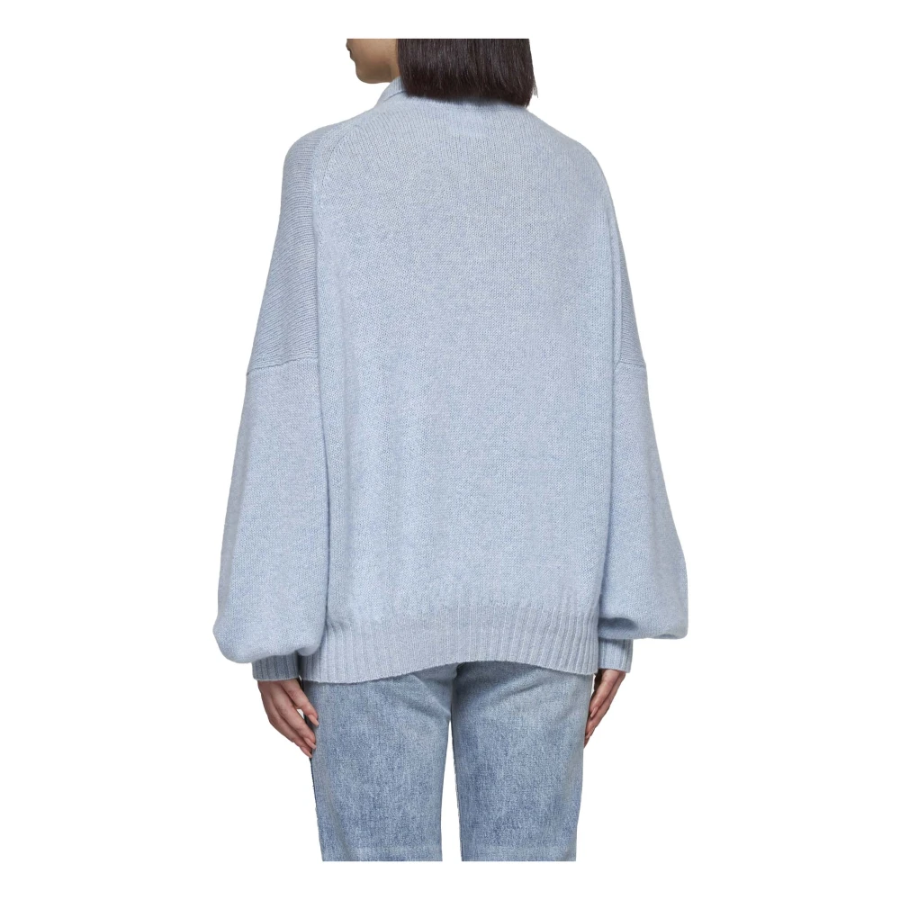 Khaite Kasjmier Polo Sweater Grijs Gray Dames