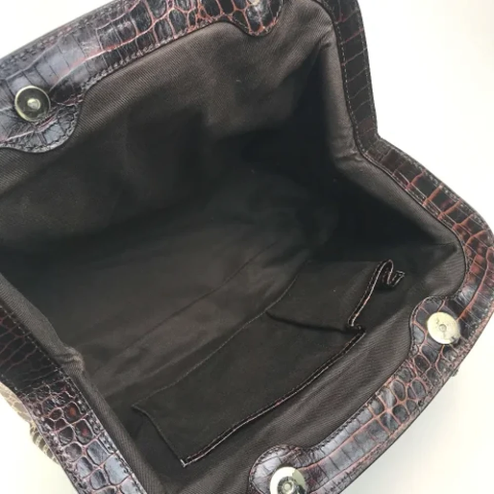 Celine Vintage Pre-owned Leather shoulder-bags Brown Dames