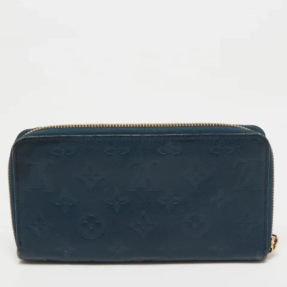 Louis Vuitton Vintage Pre-owned Leather wallets Blue Dames