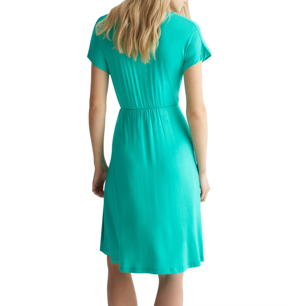 Liu Jo Groene Jersey Ceintuur Korte Jurk Green Dames