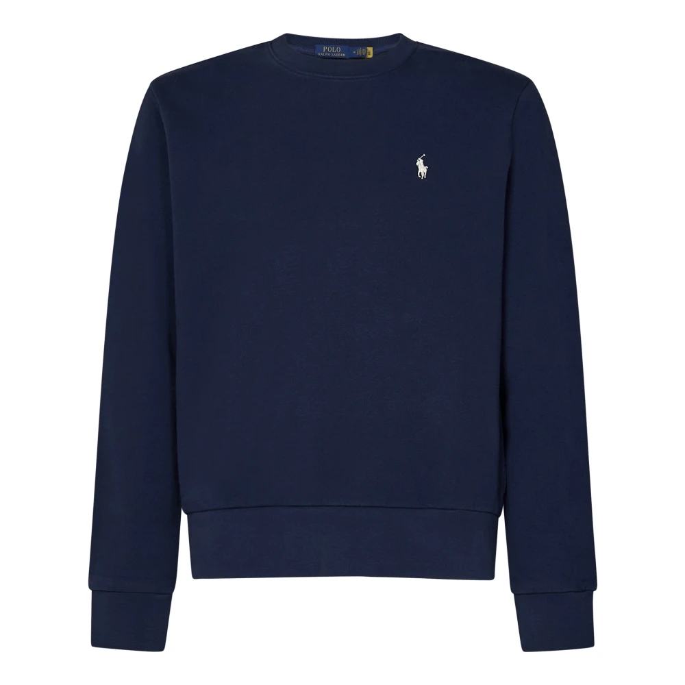 Polo Ralph Lauren Men's Blue Sweatshirts, L, Classic-Fit Cotton Sweatshirt