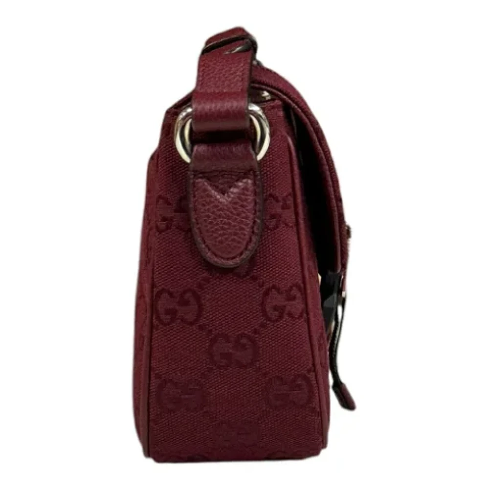 Gucci Vintage Pre-owned Canvas gucci-bags Red Heren