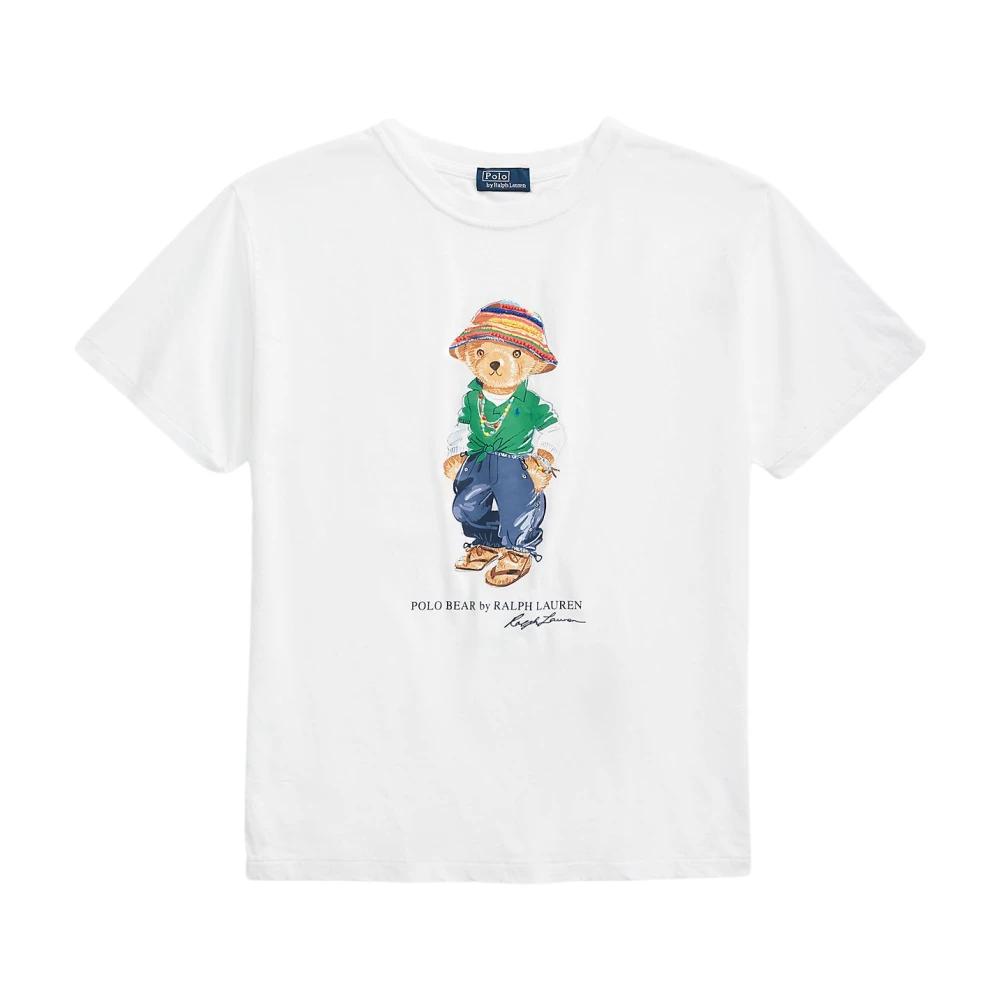 Polo Ralph Lauren Witte The Beat T-Shirt met Beer White Dames